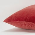 thumbnail image 4 of Red Solid Luxurious Modern Throw Pillow, 4 of 6