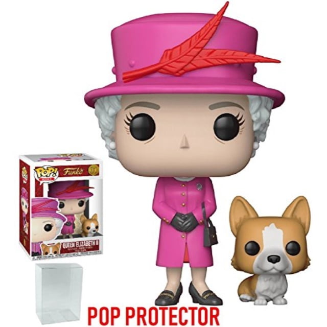 Funko Pop! Royals: The Royal Family - Queen Elizabeth II with Corgi ...