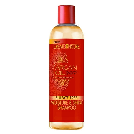 Creme Of Nature Argan Oil Moisture Shine Shampoo Sulfate Free 12 Oz. Pack of 2