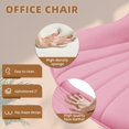 thumbnail image 3 of EROMMY Armless Office Chair, Small Armless Desk Chair with Wheels, Adjustable and Swivel, Pink, 3 of 7