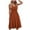 Orange#1, variant on pstuiky Women Dresses, Solid Color Tank Dress Suspenders Midi Dress Trendy Sleeveless V-Neck Cocktail Dresses for Women Green L