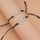 thumbnail image 3 of Pulseras para mujer, regalos para mujer, pulsera de latido de San Valentín, pulsera de acero inoxidable con forma de corazón, pulsera con tarjeta, pulsera con forma de corazón, 3 of 4