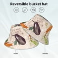 thumbnail image 4 of Kdxio Reflective Bucket Hat - Cute Vegetables Print Bucket Hat for Men,Women, 4 of 9