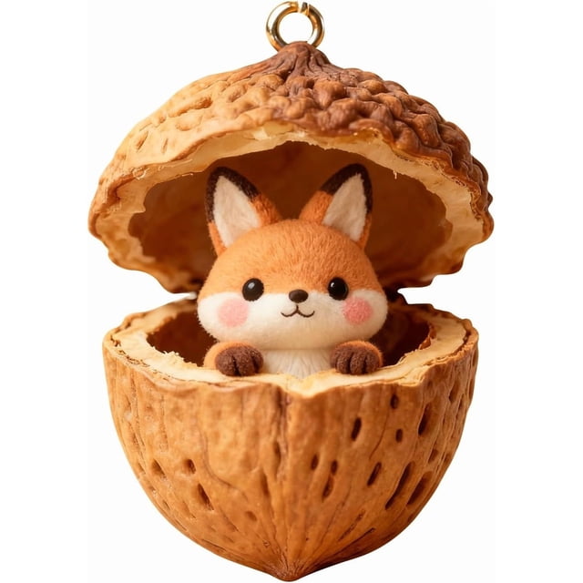 Adornos Navideños Acrílicos 2D de Bellotas de Animales Del Bosque | Adornos para Árbol de Navidad con Animales Del Bosque | Colgantes Navideños Duraderos y Coloridos para Decorar El Árbol de Navidad