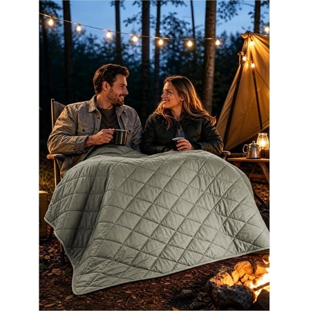 Heated Blanket Operated, Portable Electric Heat Shawl Throw Hoodie | Cordless&Wearable,With 12V and Power Outlet,Up to 158?,Heat Outdoor Camping Blanket for Stadium,Traveling,Picnics