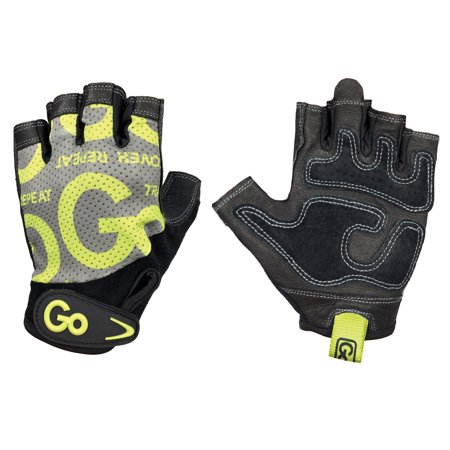 GoFit GF-WLG-L/GR Women’s Premium Leather Elite Trainer Gloves (Large/Green)