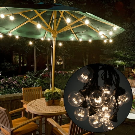 2 Led String Light Strands Decorative G50 Round White Bulbs 30 Ft 2 Led String Light Strands Decorative G50 Round White Bulbs 30 Ft Indoor Outdoor