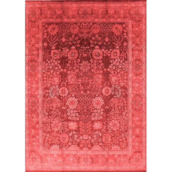 Ahgly Company Indoor Rectangle Oriental Red Traditional Area Rugs, 3' x 5'