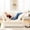 Cream, variant on Chenille Fabric, Single Deep Seat with Big Cushions - Comfortable Relaxing for Solo Users