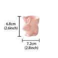 thumbnail image 6 of Cute Bunny Ceramic Egg Cups - Easter Breakfast Holders for Tabletop & Home Decor, Set of 2, 6 of 6