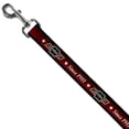 thumbnail image 2 of GM General Motors Pet Leash, Dog Leash, Chevrolet Bowtie Since 1911 Stars Stripe Black Red Ivory, 4 Feet Long 1.0 Inch Wide, 2 of 6