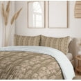 thumbnail image 6 of Ambesonne Botanical Duvet Cover Sets, Tropical Leaf Nude Tones, 2-Queen, Camel and Pale Salmon, 6 of 7