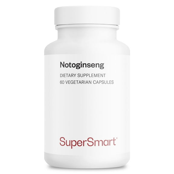 SuperSmart Notoginseng 400mg per Day (High Strength) - Panax Notoginseng Extract - 80% Notoginsenosides | Non-GMO & Gluten Free - 60 Vegetarian Capsules