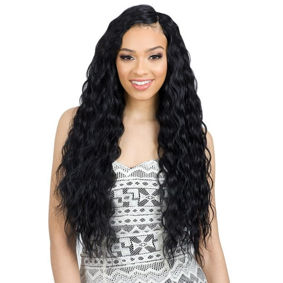 Shake-N-Go Organique Synthetic Weave Hair Extension - BREEZY WAVE 24" (1B Off Black) C30