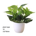 thumbnail image 3 of fastboy Artificial Potted Plant Leaf Simulation Leaves Home Office Desktop Greenery Decoration, Plant Type 18, 3 of 4