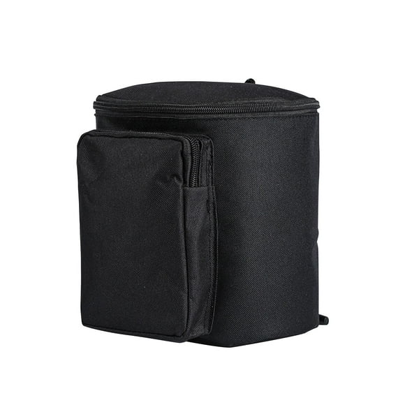 Sac Suspendu Extérieur Ajustable Grande Capacité Imperméable Simple à Installer Amovible Robuste pour Articles de Bébé Biberon Couche Jouets Téléphone Noir