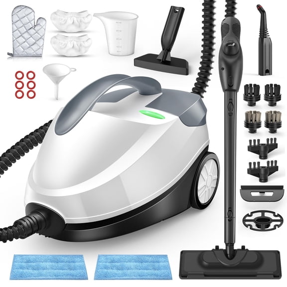 Earnlytozv Heavy-Duty Steam Cleaner, Powerful 230°F Steam with 1.5L Tank, for Floors & Home