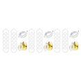 thumbnail image 1 of VONKY 12pcs High Silicone Gasket Seals Universal Replacement For Maximum Airtight 3Set, 1 of 6
