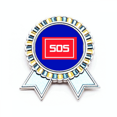 thumbnail image 1 of Rescate de emergencia Insignia broche Medalla ganadora, 1 of 3