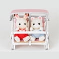 thumbnail image 2 of Sylvanian Families Double Pushchair Doll Strollers Pink, 2 of 4