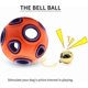 thumbnail image 3 of Dog Ball Toy, Dog Interactive Toy with Ring Bell Squeak Toys Dog Rubber Bouncy Ball Pet Exercise Game Puzzle Ball to Increase IQ Search & Catch Bite R, 3 of 4