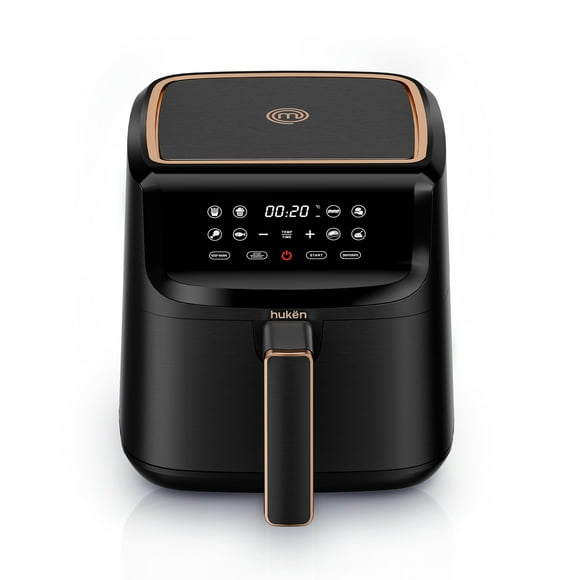 Freidora de Aire Negro Matte 3.5Lt con 10 Funciones Preestablecidas Masterchef by Hukën