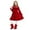 Red, variant on Wdgfv Girls Christmas Dress Long Sleeve A Line Contrast Mesh Velvet Dresses Princess Birthday Party Dress Red 11-12 Years
