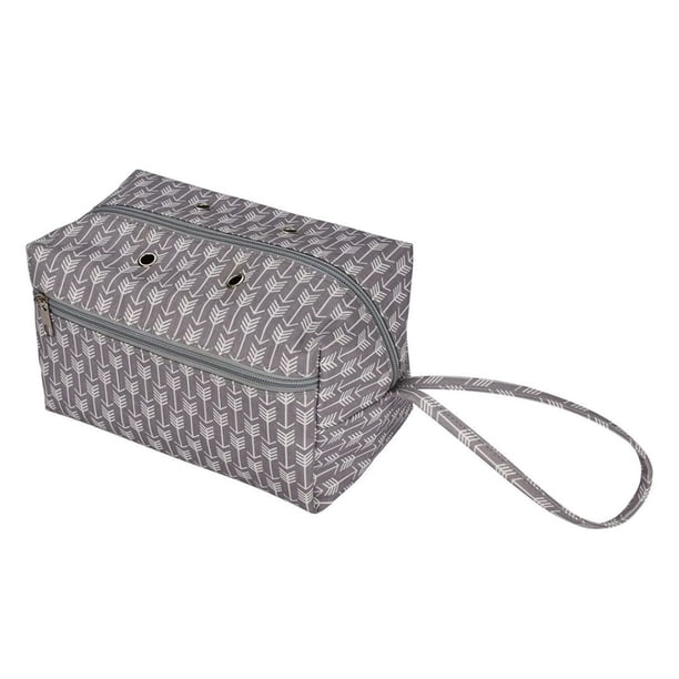 Bearachild Organizador de punto de viaje duradero con materiales duraderos y fácil acceso a los suministros Almacenamiento y organización del hogar Gris 29.5*16.5*13cm
