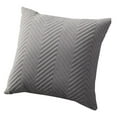 thumbnail image 2 of HomeDM Throw Pillow Covers 17.7x17.7 Inch, Gray Soft Textured Striped Boho Pillow Covers, Decorative Couch Pillow Covers for Home Decor Sofa Living Room Bed, 2 of 7