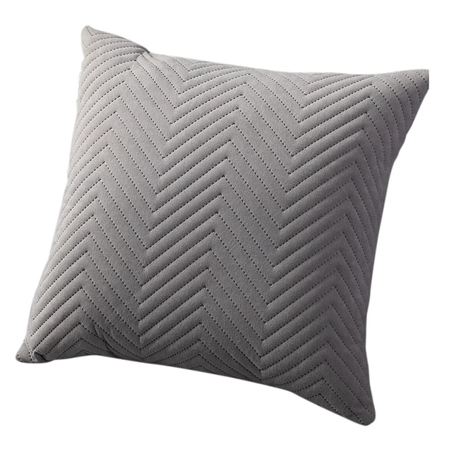 Yhmxh Throw Pillow Covers Solid Color Velvet Pleated Pillowcase Velvet Sofa Cushion Headboard Pillow Office Lumbar Support Waist Protection Pillow Cases