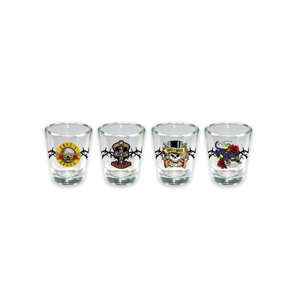 ICUP GUNS N' ROSES 4 Piece Shot Glass Set