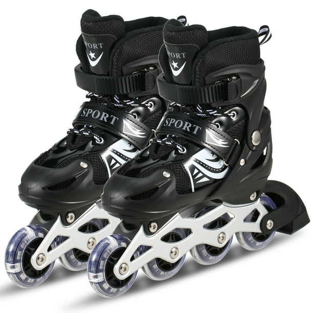 Patines de ruedas para niños zapatos de patinaje en línea ajustables patines de ruedas para exteriores