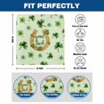 thumbnail image 6 of Saint Patrick's Day Chair Covers Set of 4 Watercolor Shamrock Gold Horse Hoodrail Chair Back Covers Stretch Removable Washable Slipcovers Protector for Dining Room Kitchen Party Decor, 6 of 9