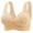 Beige-1, variant on Ohufall Wirefree Bras for Women ,Plus Size Front Closure Lace Bra Wirefreee Extra-Elastic Bra Adjustable Shoulder Straps Sports Bras 38B-48C, Summer
