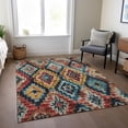 thumbnail image 6 of Addison Rugs Chantille Indoor/Outdoor Transitional Aztec Rust Machine Washable Rectangle Rug, 3' x 5', 6 of 8