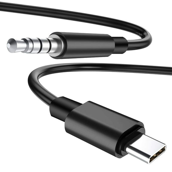 USB C to 3.5mm Audio Aux Jack Cable, Type C Adapter to 3.5mm Headphone Stereo Cord Car Compatible with iPad Pro 2018 Google Pixel 2 3 XL Moto Z and Galaxy Note10  Huawei HTC