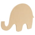 thumbnail image 2 of Elephant Cutouts 8-inch, Pack of 2 Unfinished Wood Crafts Blank, Small Wooden Shapes for Crafts & Party Decor, by Woodpeckers, 2 of 5