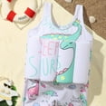 thumbnail image 6 of BULLPIANO Girl Boy One Piece Floatation Swimsuit Buoyancy Swimwear Kid Float Bathing Suit Life Jacket Swim Vest 2-9Y, 6 of 7