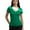 Green, variant on Shadowsong Women's Tencel U-Neck T-Shirts, Black, Size L