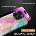 thumbnail image 4 of FKBRCL4U for iPhone 15 Pro Max Compatible with Magsafe Case Marble Art Pink Teal Golden Lines Pattern for Girl Boy Full Body Magnetic Design Soft Silicone Protection, 4 of 7