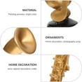 thumbnail image 3 of NIYANGLE 1Pack Golden Saxophone Sculpture Desktop Saxophone Decor for Music Lovers, 3 of 8
