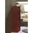 thumbnail image 4 of Hodedah 4 Shelf 4 Door Multi-Purpose Wooden Bookcase in Mahogany Finish, 4 of 5