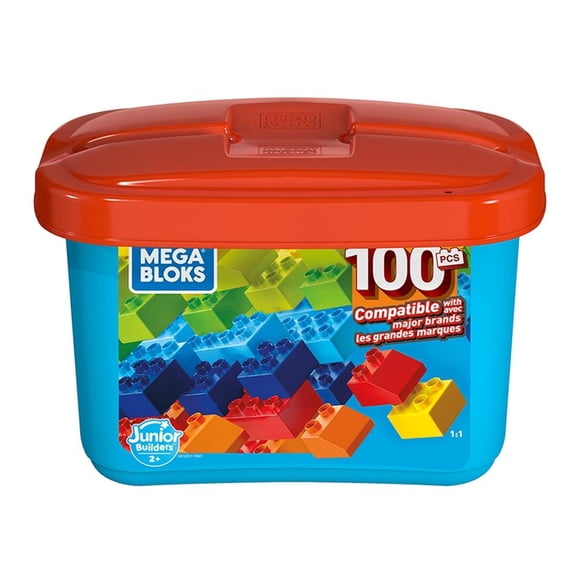 Caja de Construcción Mega Bloks Junior con 100 Piezas