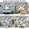 thumbnail image 3 of Black Grey Ombre Swag Valances for Windows, Kitchen Curtains 36 Inch Length 2 Panels Set, Gradient Abstract Art Vintage Short Curtains for Small Windows Rod Pocket Cafe Curtains Drapes 28"x36", 3 of 8