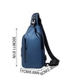 thumbnail image 3 of Men's Large Crossbody Chest Bag, Water-Resistant Sling Pack with USB Port, Anti-Theft Travel Shoulder Bag for Outdoors, Holds 7.9-Inch Tablet, 3 of 9