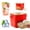 Red, variant on 48 Cube Ice Maker with Easy Press Lid, Double-Layer Storage Box , Double-Layer Design with Storage Box, Tongs Included for DIY Drinks