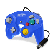 Old Skool Wired GameCube / Wii Compatible Controller - Blue Special Edition