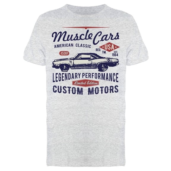 Muscle Cars, Retro Style Tee Men's -Image by Shutterstock