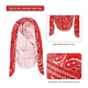 thumbnail image 5 of 3 Piezas de Bufanda Gorro Bandana Unisex Malubero Negro, Rojo, Blanco, 5 of 5
