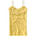 thumbnail image 1 of Aeropostale Womens Solid Classic Lace Cami Tank Top, Amarillo, Mediano, 1 of 1
